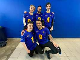 Intermediate Team photo, blue shirts